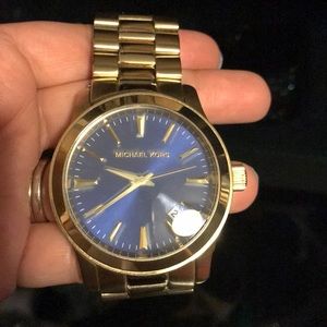 Large Blue Face Unisex Michael Kors Watch